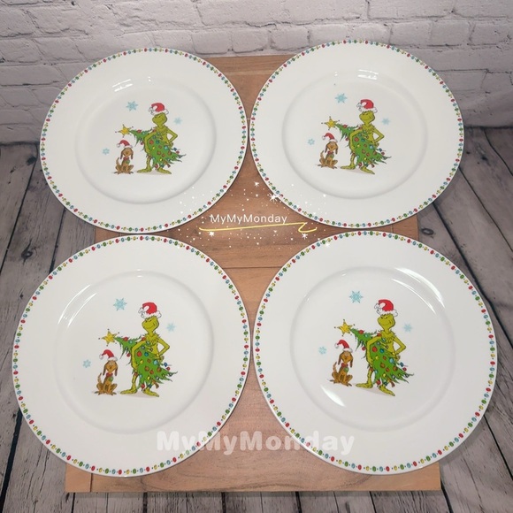 Dr. Seuss Other - The Grinch Dinner Plate Set Of 4